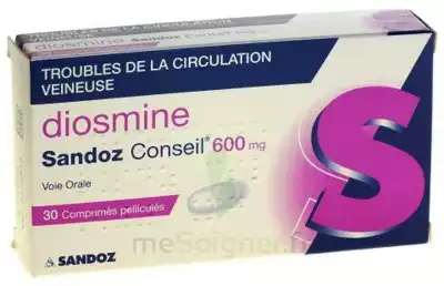 Diosmine Sandoz Conseil 600 Mg, Comprimé Pelliculé à Mérignac