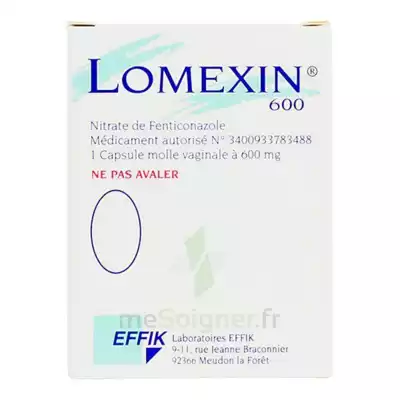 Lomexin 600 Mg Caps Molle Vaginale Plq/1 à Mérignac