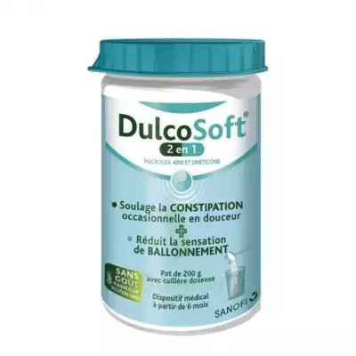 Dulcosoft 2 En 1 Constipation Et Ballonnement Poudre à Diluer Fl/200g à Mérignac